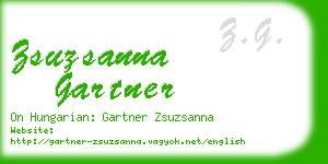 zsuzsanna gartner business card